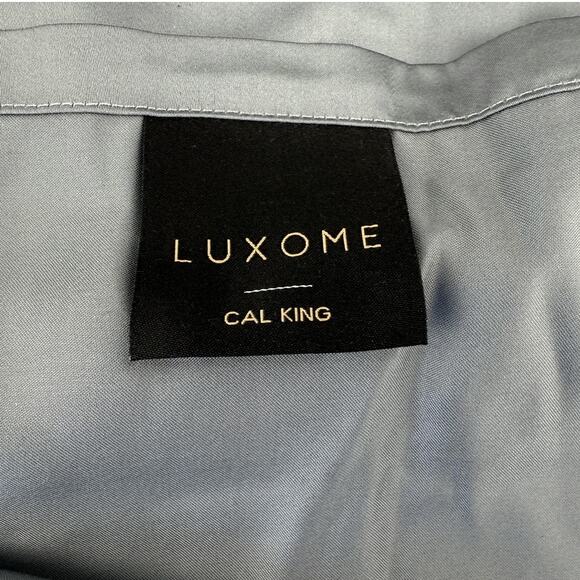 Luxome Sheet Set CAL KING Ocean Blue 100% Viscose Bamboo Cooling Soft Bedding - Picture 4 of 9